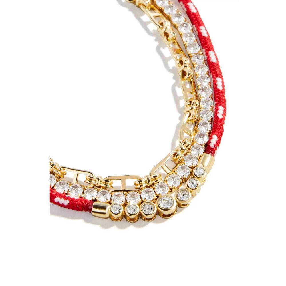 NEW BAUBLEBAR rowan layered bracelet in red and gold - Picture 4 of 5